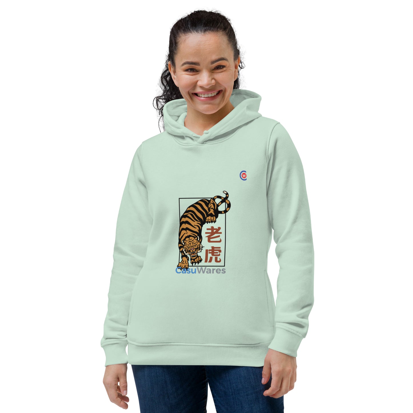 Women's eco fitted hoodie