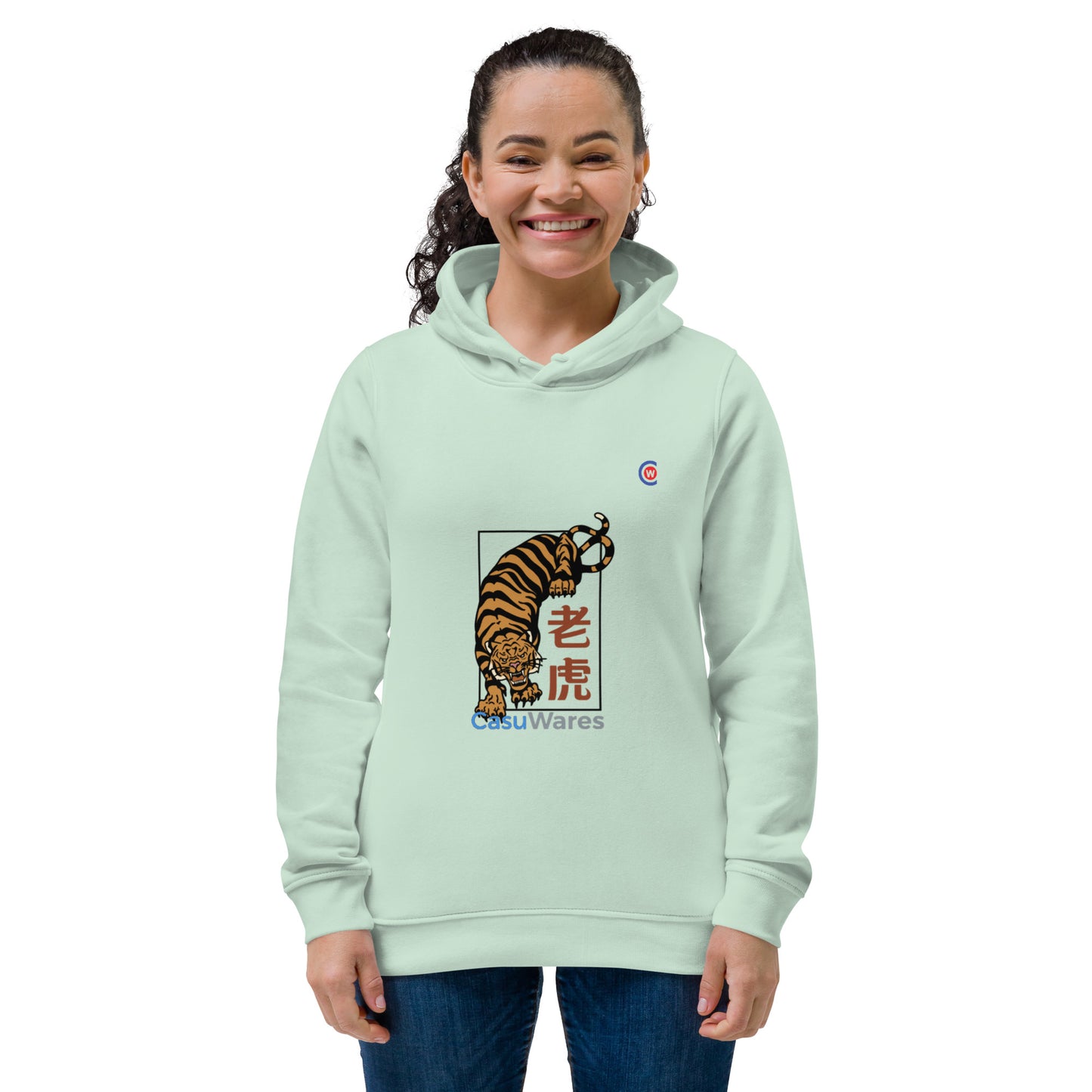 Women's eco fitted hoodie