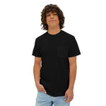 Heavyweight Black Organic Cotton T-Shirt with Pocket