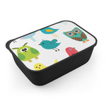 Birds Print Lunch Bento Box with Utensils — PLA Eco-Friendly Snack Container