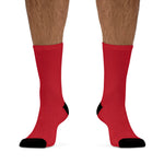 Recycled Poly Unisex Red Socks