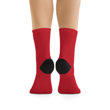 Recycled Poly Unisex Red Socks