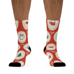 Christmas Ornament Pattern Recycled Poly Socks