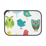 Birds Print Lunch Bento Box with Utensils — PLA Eco-Friendly Snack Container