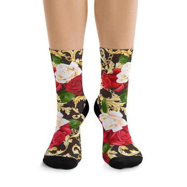 Recycled Roses Print Poly Socks