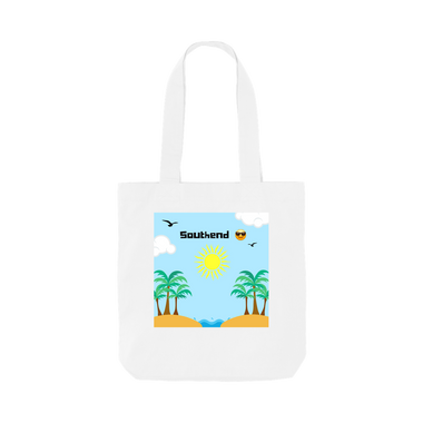 White Printed Bag