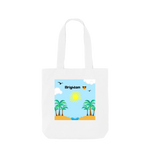 White Printed Bag