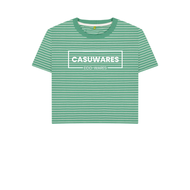 Green Stripes Printed T-shirt