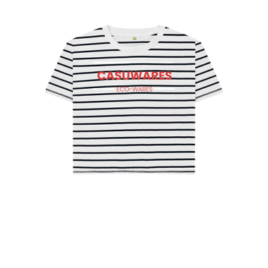 Navy Stripes Printed T-shirt