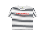 Navy Stripes Printed T-shirt