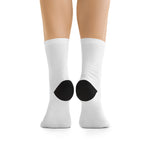 Recycled Poly White Unisex Socks