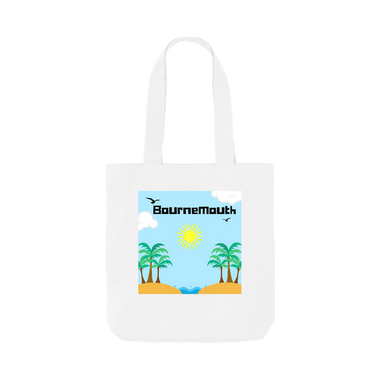 White Printed Bag