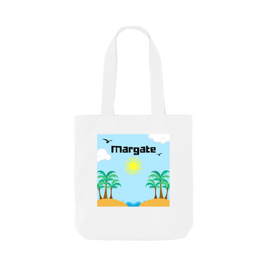White Printed Bag