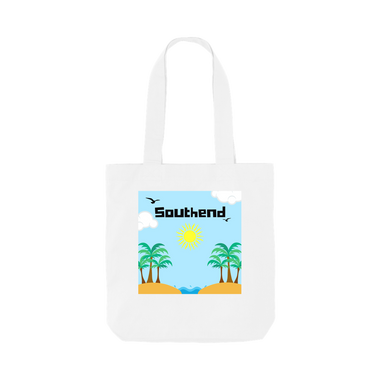 White Printed Bag