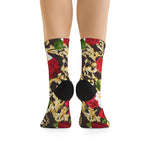 Recycled Roses Print Poly Socks