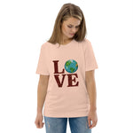 Women's Love Earth 100% organic cotton t-shirt