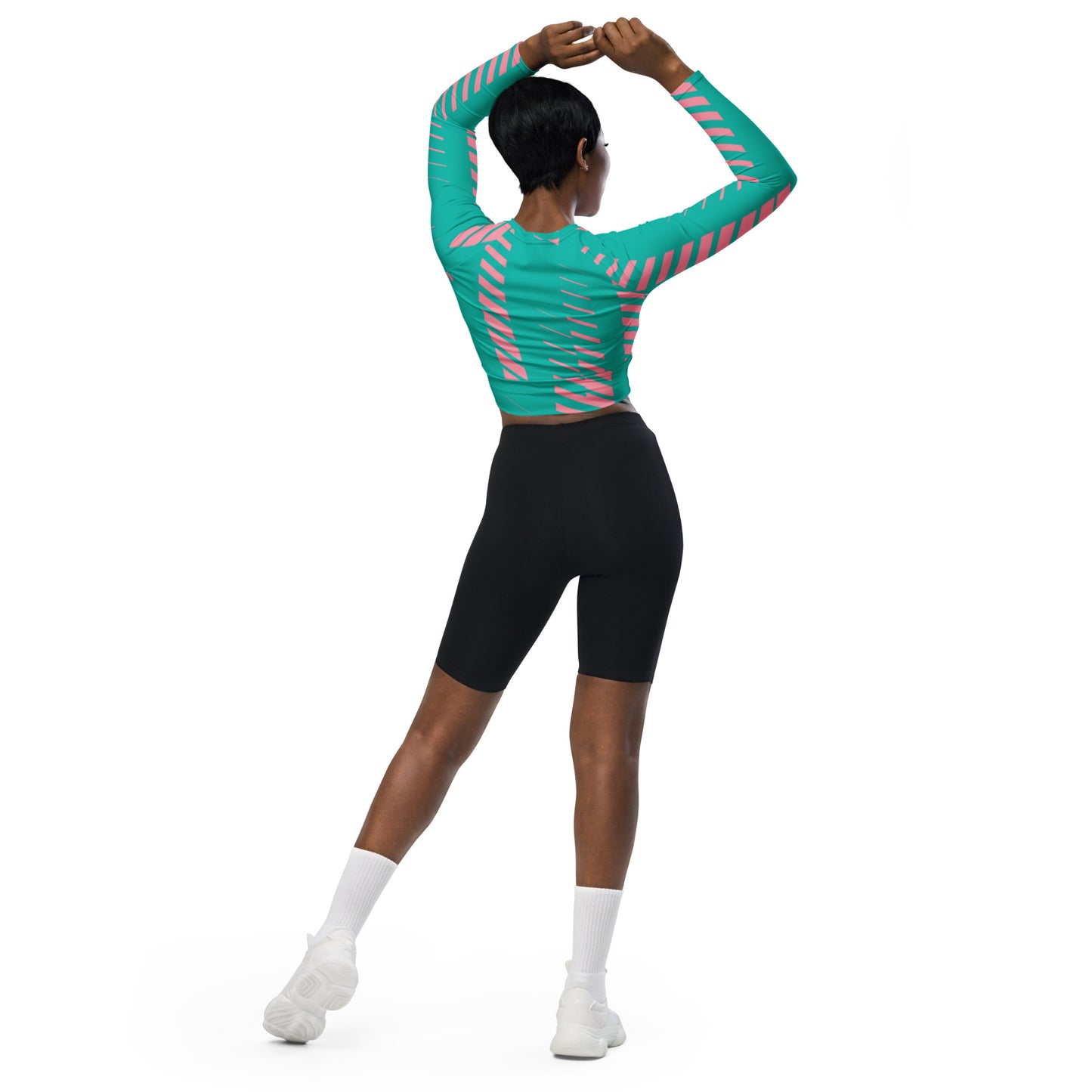 Recycled  UPF 50+ long-sleeve crop top