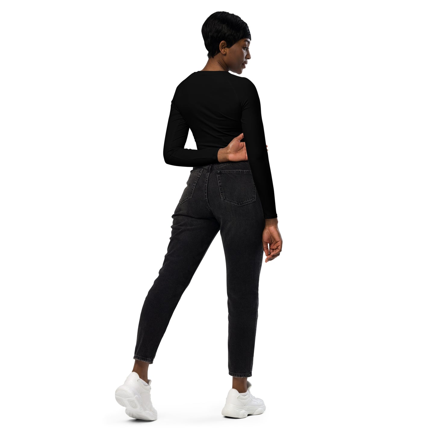 UPF 50+ Recycled long-sleeve crop top