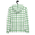 Women's Recycled Green Checked Hoodie