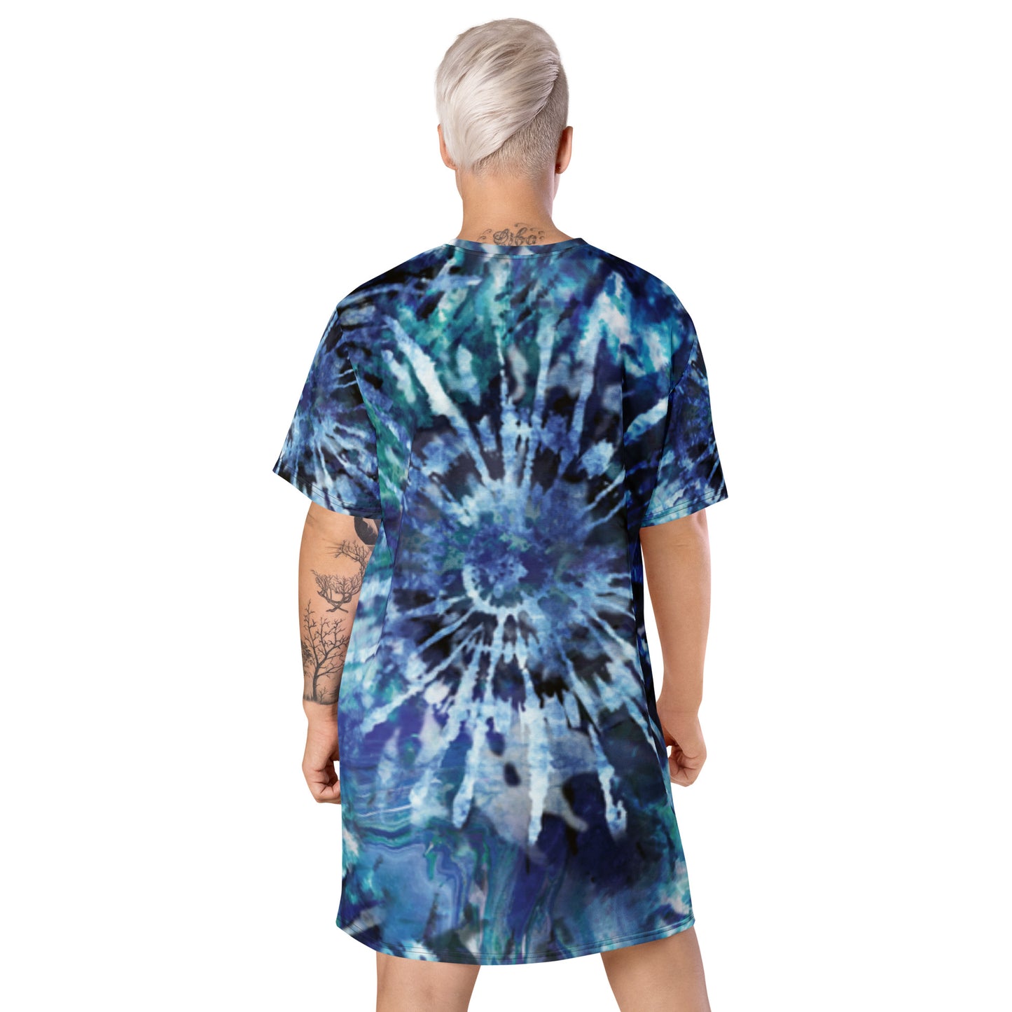 T-shirt Tie-Dye Printed Dress