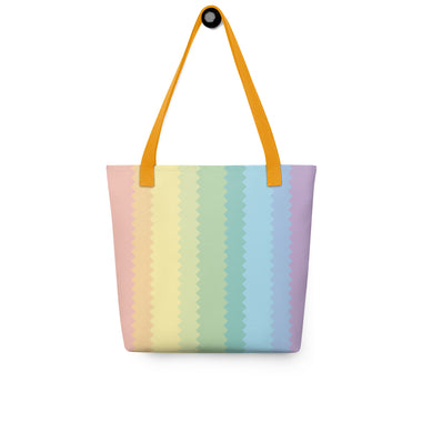 Rainbow print tote bag