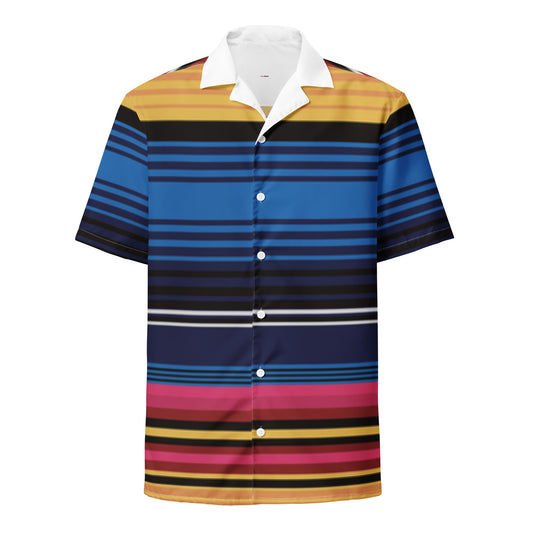 Men's Stripe UPF 50+ Protection Recycled Button Shirt