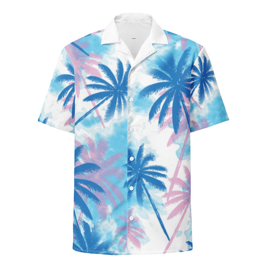 Men's UPF 50+ Protection Recycled Tropical Button Shirt