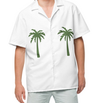 Palm trees upf 50 + protection button shirt