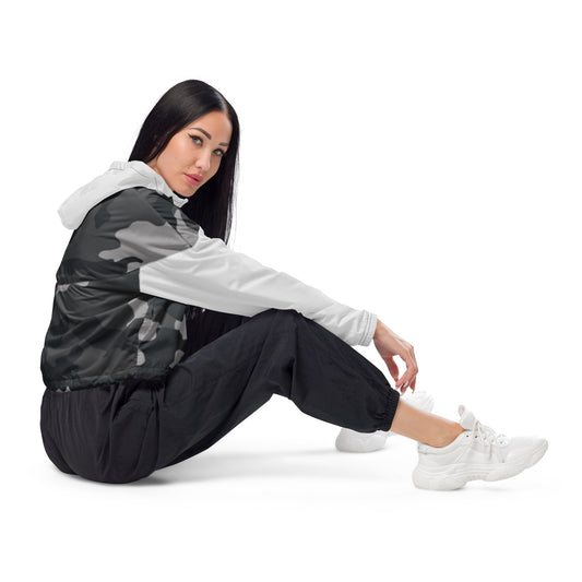 Women’s cropped  waterproof windbreaker jacket