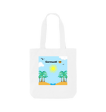 White Printed Bag