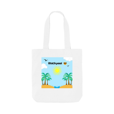 White Printed Bag