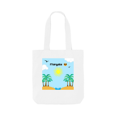 White Printed Bag