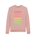 Sunset Pink Recycled Printed Sweater