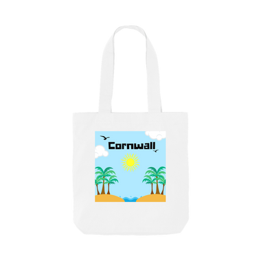 White Printed Bag