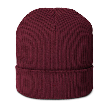 Organic antiallergic burgundy unisex beanie