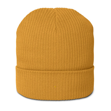 Organic antiallergic yellow unisex  beanie