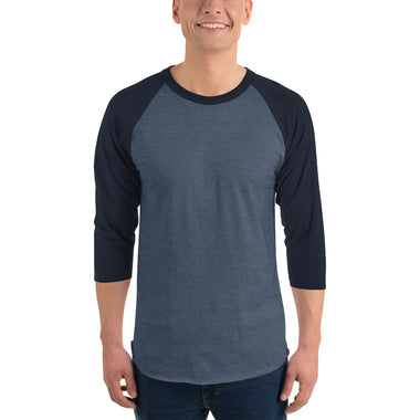 3/4 sleeve raglan unisex cotton shirt