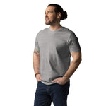 Men's grey 100% organic cotton t-shirt