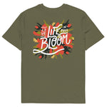 Live Life organic cotton back print t-shirt
