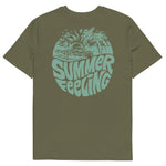 Summer feeling back print organic cotton t-shirt