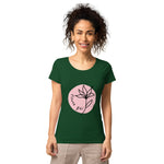 Women’s basic 100% organic flower girl t-shirt