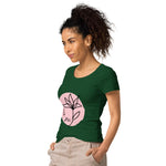 Women’s basic 100% organic flower girl t-shirt