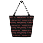 Large Logo Tote Bag with a pocket