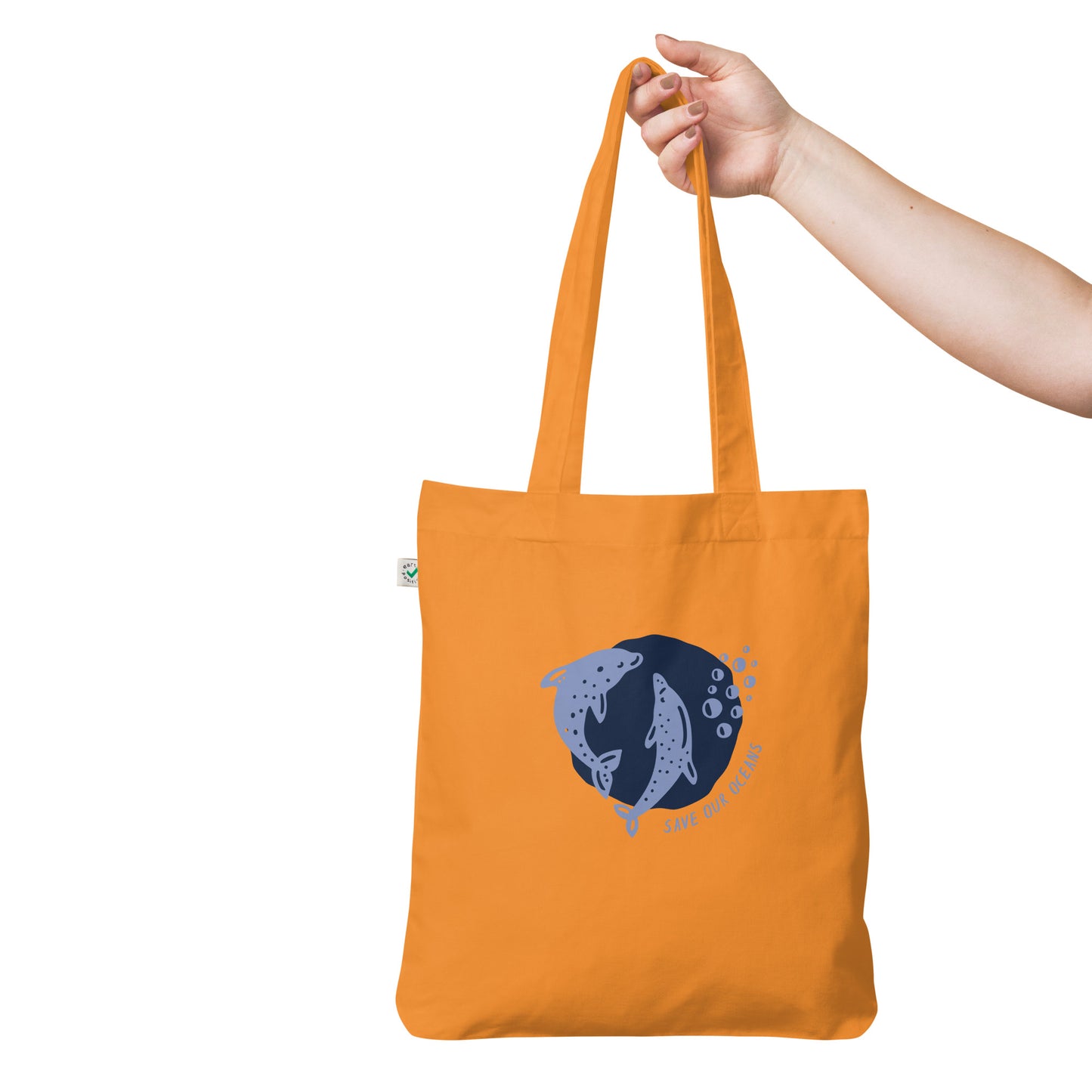 Organic fashion tote bag