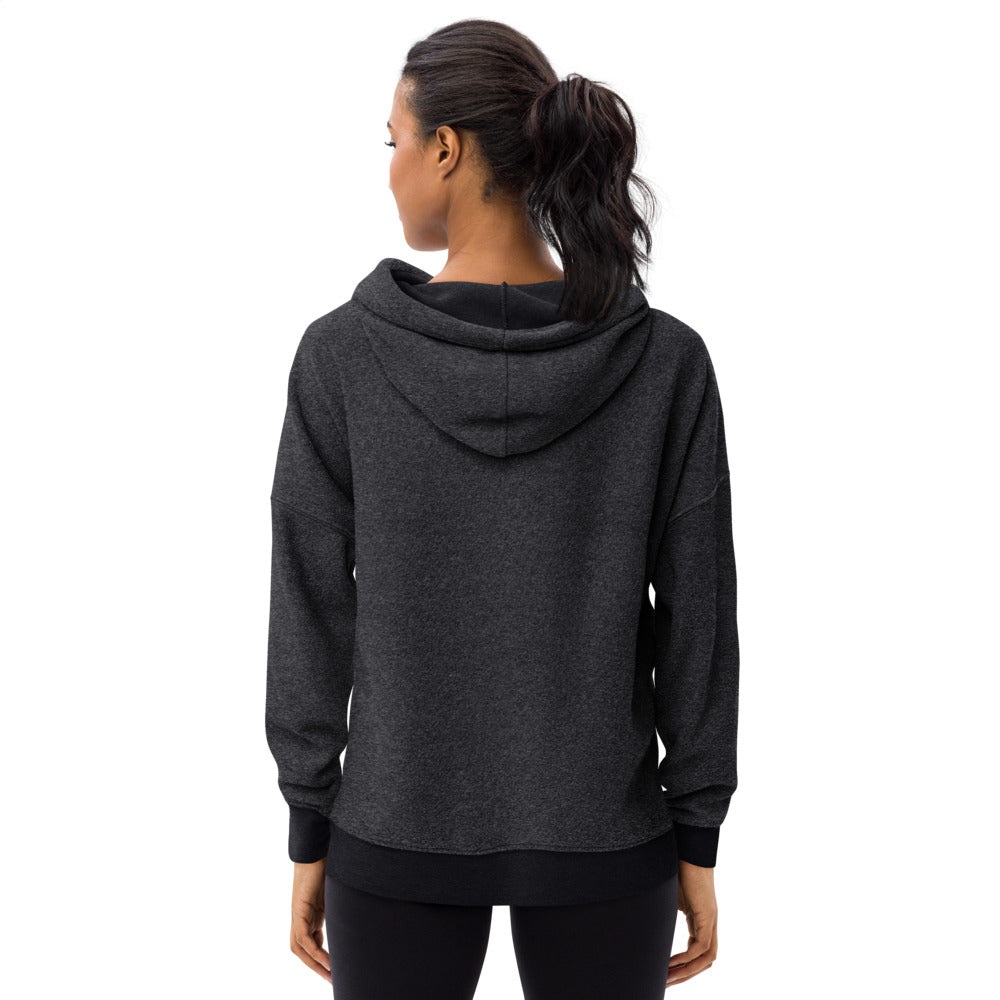 Women's sueded fleece hoodie