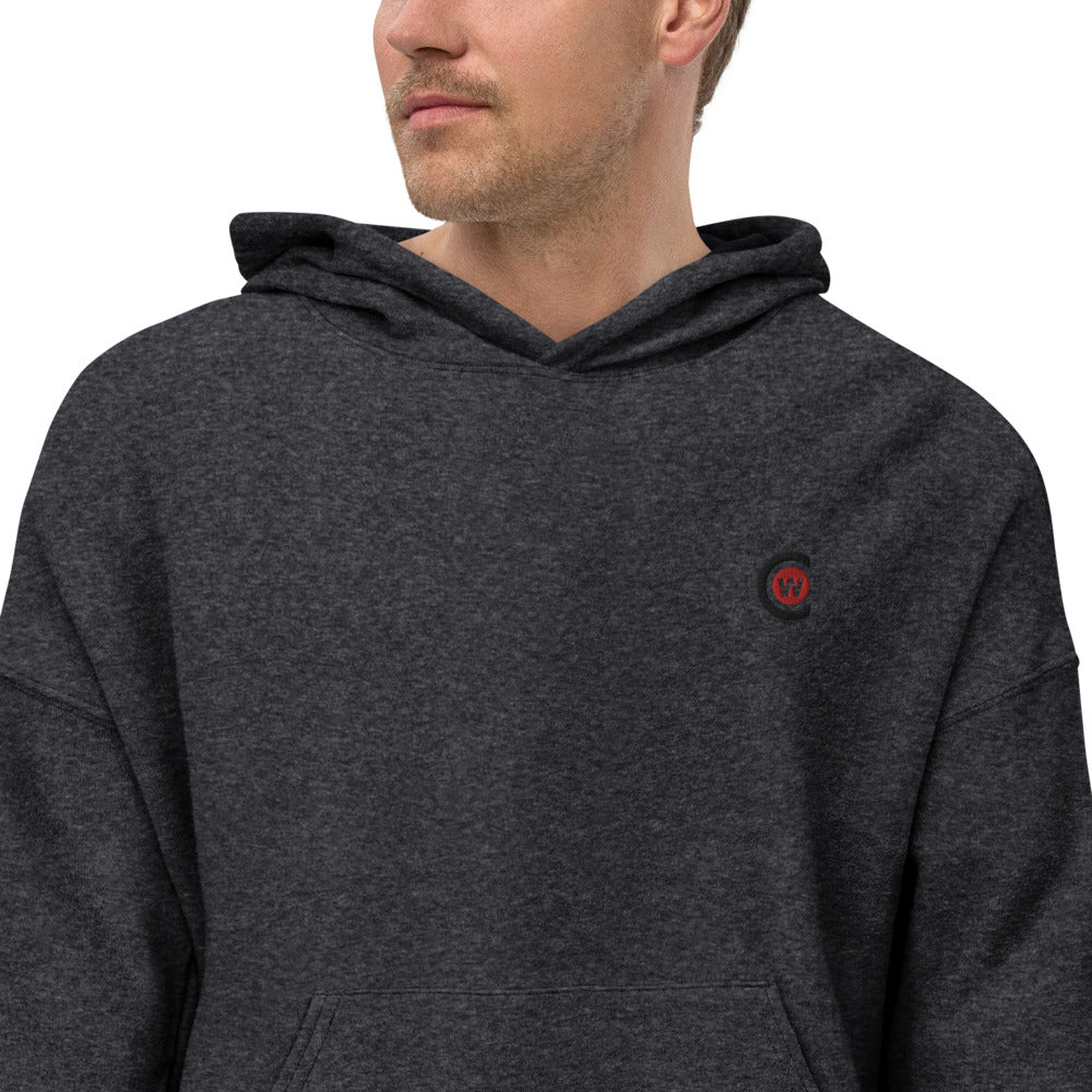 Men's sueded fleece hoodie