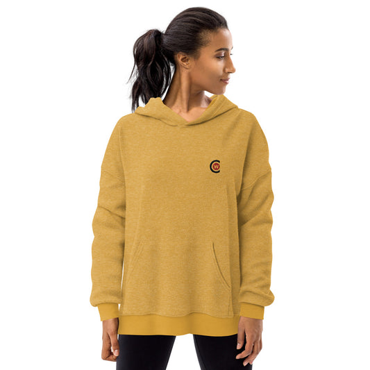 Women's sueded fleece hoodie