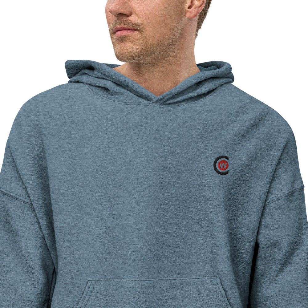 Men's sueded fleece hoodie