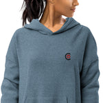 Women's sueded fleece hoodie