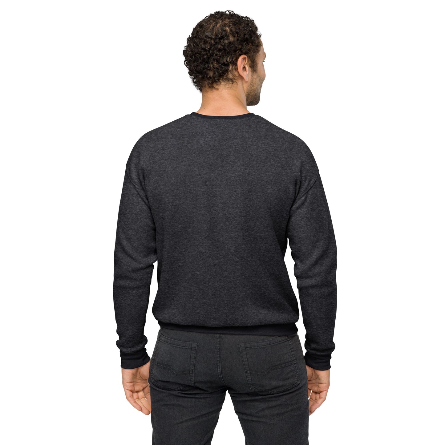 Men's sueded fleece sweatshirt